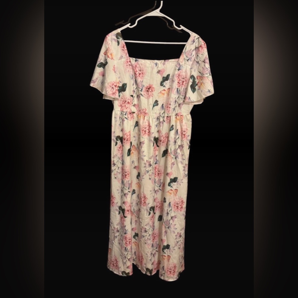 Floral Off-Shoulder Maxi Dress